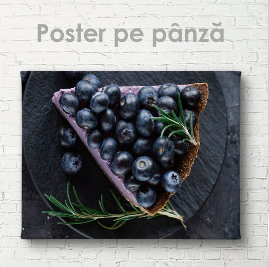 Poster, Desert cu fructe de padure, 45 x 30 см, Panza pe cadru