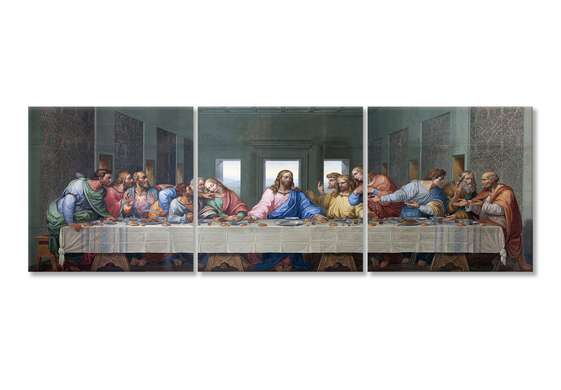 Tablou Pe Panza Multicanvas, Religie, 135 x 45