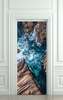 3Д наклейка на дверь, Скалы и море, 60 x 90cm, Наклейка на Дверь